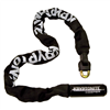 CATENA KEEPER CON TESTA INTEGRATA; DIAMETRO 7MM; LUNGHEZZA 85CM; COLORE NERO; 2 CHIAVI INCLUSE.