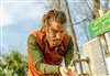 Maglia LONG RIDE Arancione-Verde
