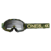 MASCHERINA O'NEAL B-10 GOGGLE CAMO V.22 MILITARY GREEN - CLEAR