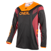 MAGLIA MTB O'NEAL ELEMENT FR JERSEY HYBRID V.22 BLACK/ORANGE/RED