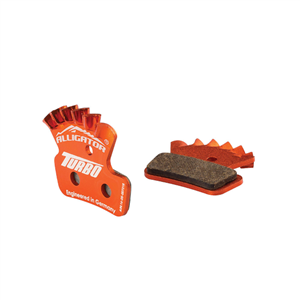 COPPIA PASTIGLIE ALLIGATOR TURBO CON MOLLE, COMPATIBILI AVID SRAM GUIDE FINO AL 2016
