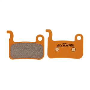 COPPIA PASTIGLIE ALLIGATOR ORGANICHE CON MOLLE, COMPATIBILI CON SHIMANO XTR - SAINT - DEORE XT 2004 - HONE