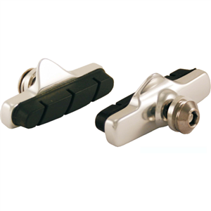 COPPIA PATTINI FRENO "ALLIGATOR" 55MM COMPATIBILI CAMPAGNOLO, SILVER
