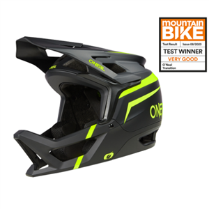 O'NEAL TRANSITION HELMET FLASH BLACK/NEON YELLOW