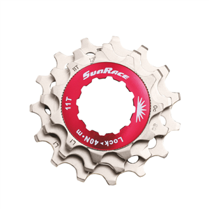 SUNRACE - KIT PER 10 VELOCITÀ GHIERA + 3 PIGNONI (11-13-15) COLORE SILVER