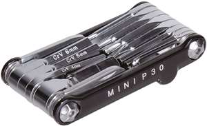 CHIAVE MULTIUSO MINI PT30 (30 FUNZIONI) NERA CON CUSTODIA