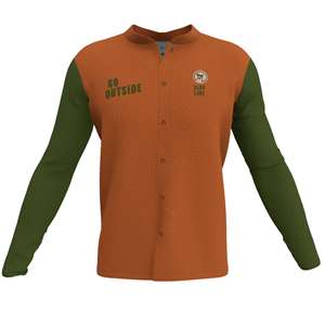 Maglia LONG RIDE Arancione-Verde