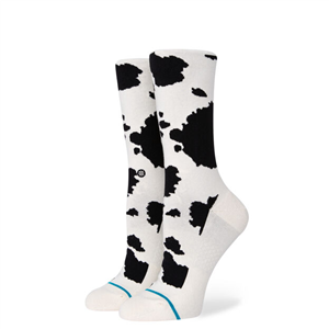 COW FUZZ CREW SOCK