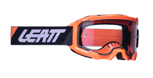 Maschera per motocross e bici Velocity 4.5 Neon Orange con doppia lente antiproiettile