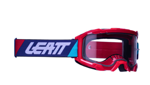 MASCHERA PER MOTOCROSS E BICI VELOCITY 4.5 RED CON DOPPIA LENTE ANTIPROIETTILE