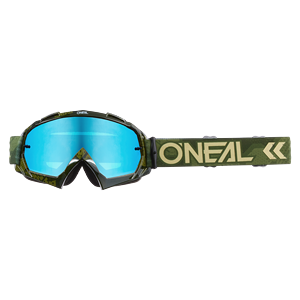 MASCHERINA O'NEAL B-10 CAMO V.22 BLACK/RED - CLEAR
