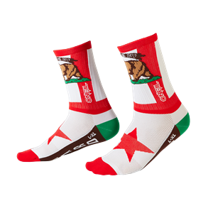 O'NEAL MTB PERFORMANCE SOCK CALIFORNIA V.22 RED/WHITE/BROWN