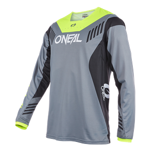 O'NEAL ELEMENT FR JERSEY HYBRID V.22 GRAY/NEON YELLOW