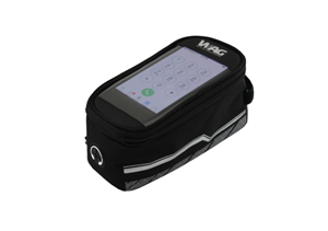 BORSA TUBO ORIZZONTALE PORTA SMARTPHONE TOP TUBE - L NERO
