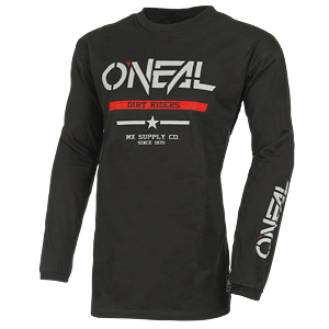 MAGLIA O'NEAL SQUADRON COTTON JERSEY BLACK/GRAY