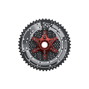 CASSETTA 11 VELOCITÀ MTB 11-50, COLORE NERO, 42T E 50T ALLUMINIO