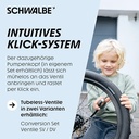 Kit di Conversione Schwalbe Clik Valve SV1 (2x Valvole con Tappo e Chiave)