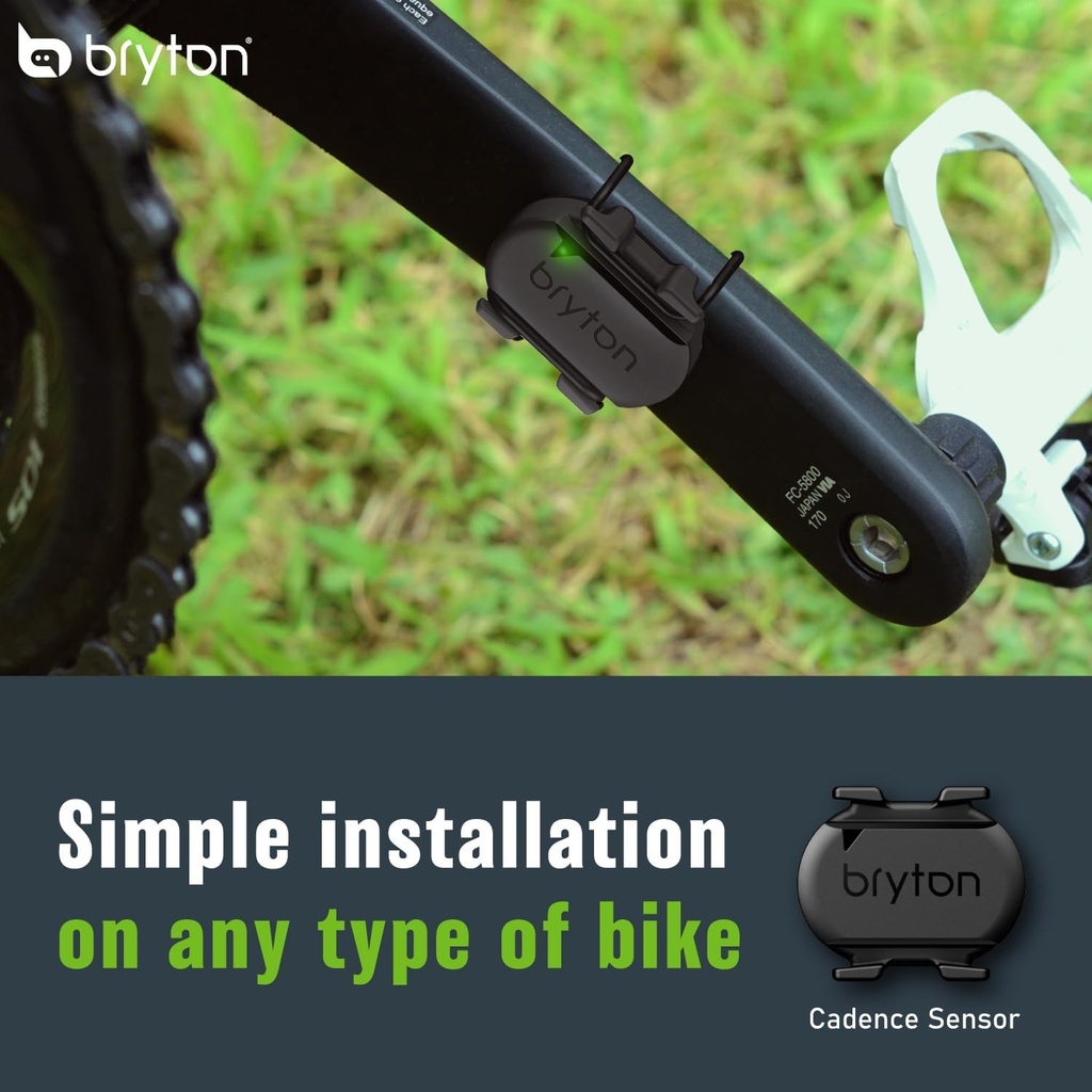 Bryton Fahrrad-Sensoren-Set Smart Geschwindigkeitssensor Und Smart Trittfrequenzsensor Kompatibel Mit Smartphone-App Und Fahrradcomputer über Blueto