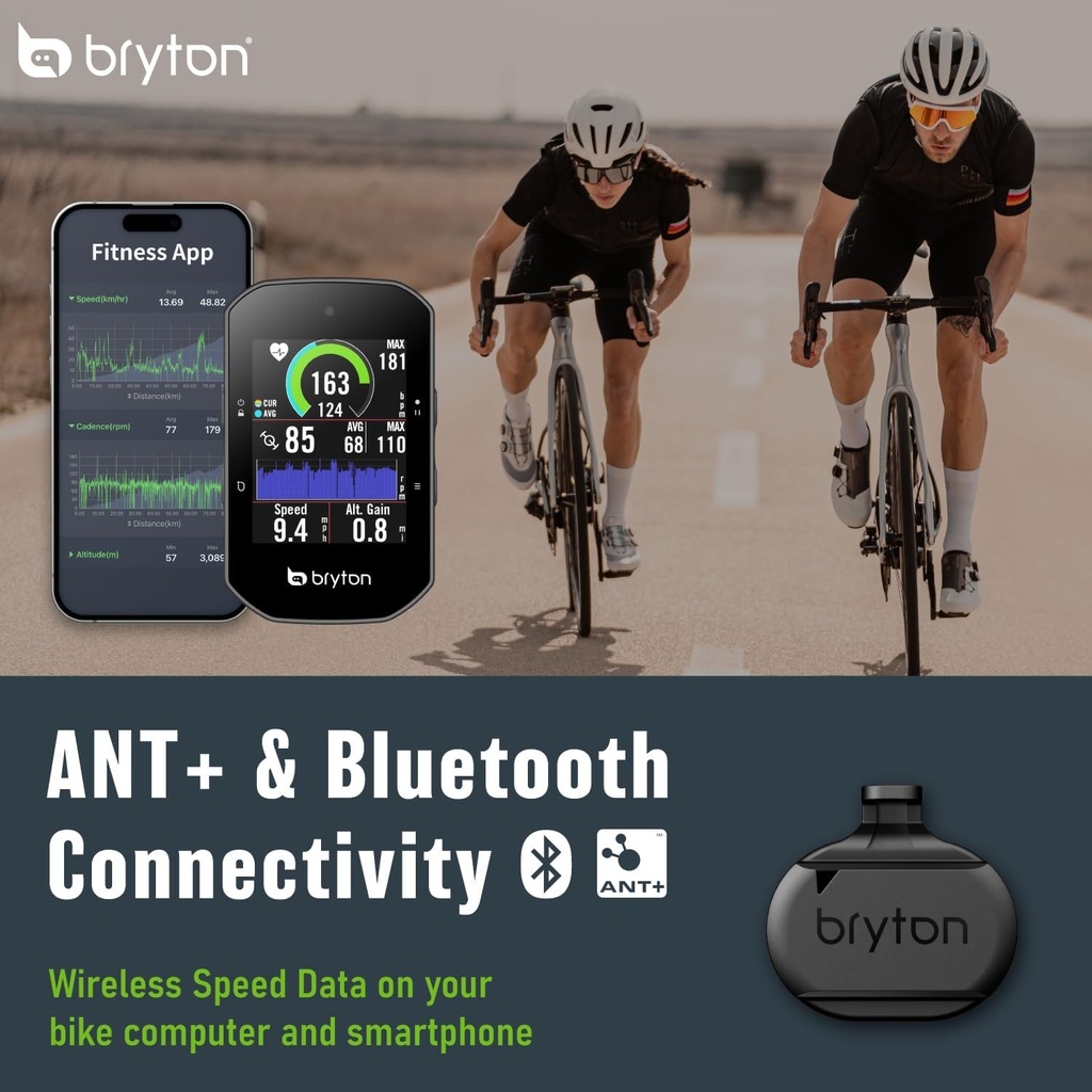 Bryton Smart Speed Sensor Install on Bike Wheel Hub Magnet-Less (Bluetooth & ANT+)