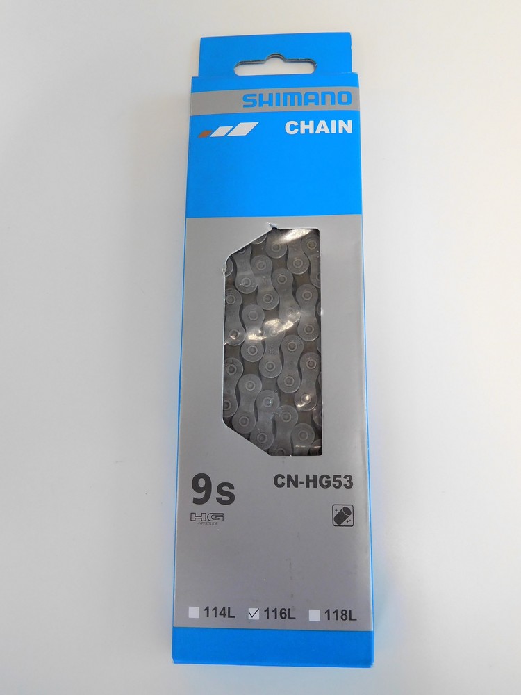 [4524667893554] Shimano catena  HG53 Chain - 9 Speed - Grey