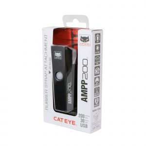 Fanale Anteriore Cateye AMPP 200 Lumens USB