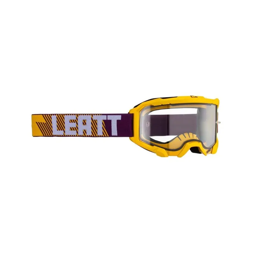 Mascera Leatt Velocity 4.5 MX Goggles - Yellow/Purple