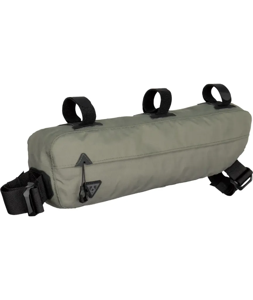[TKTBPML5G] TOPEAK Borsa tubo orizzontale (sotto) MidLoader (4,5 L) con cinturini in velcro verde