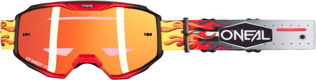 [6029-131] Maschera bici O'Neal B-10 Goggle HR – Multi / Radium Red