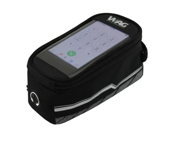 Borsa Tubo Orizzontale WAG Porta Smartphone Top Tube Nero misura M