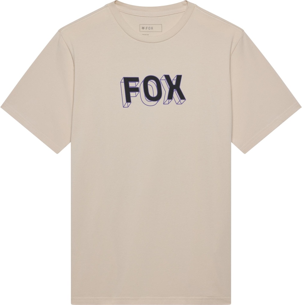 Fox T-Shirt Manica Corta Uomo Image Print 195 Original Gesso (M)