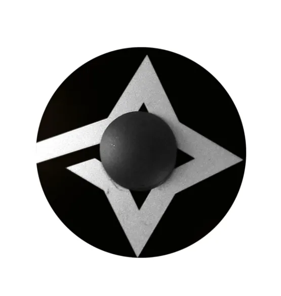 Campabros Tappo Serie Sterzo 1-1/8" in Alluminio Nero con Ragnetto
